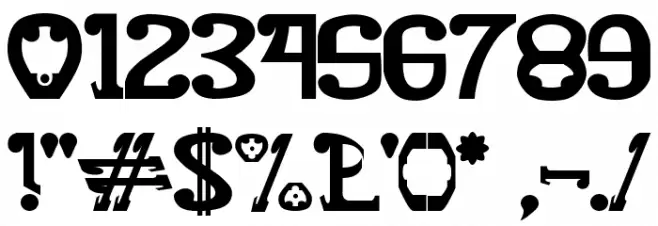 Rita Mouse Font OTHER CHARS