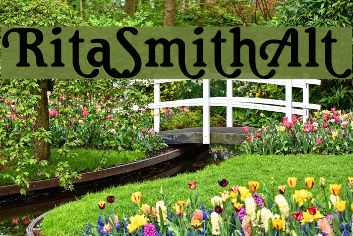 RitaSmithAlt Font examples