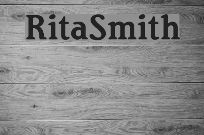 RitaSmith Font examples