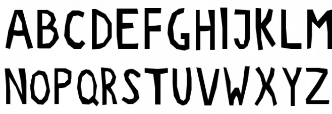 Ritaglio Schriftart Groß