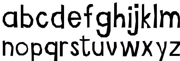Ritaglio Font LOWERCASE