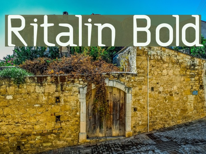 Ritalin Bold Font examples