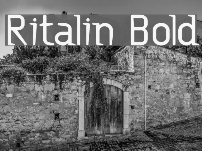 Ritalin Bold Font examples