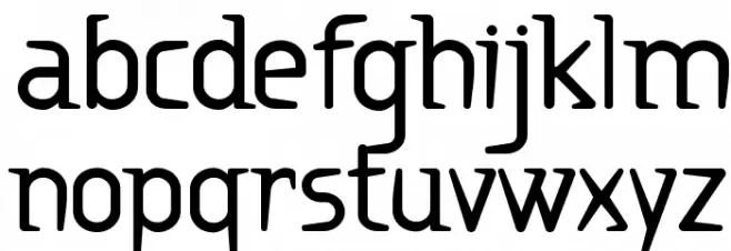 Ritalin Bold Font Litere mici