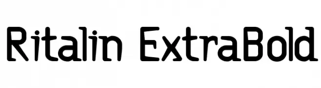 Ritalin ExtraBold  Descarca Fonturi Gratis