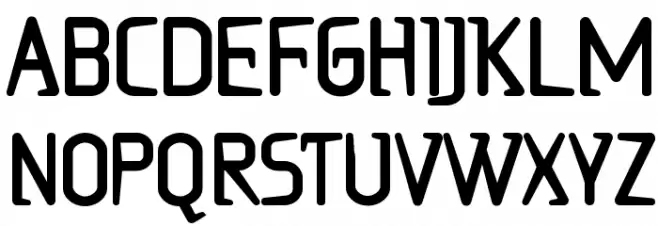 Ritalin ExtraBold 字体 大写