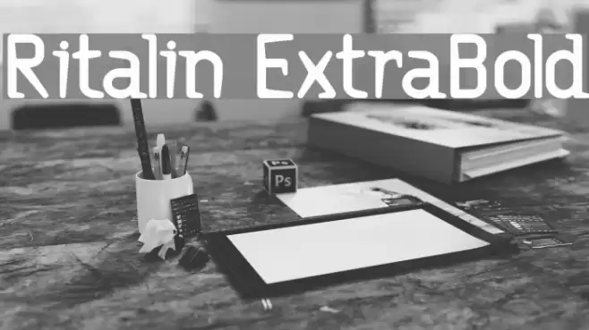 Ritalin ExtraBold Шрифта examples