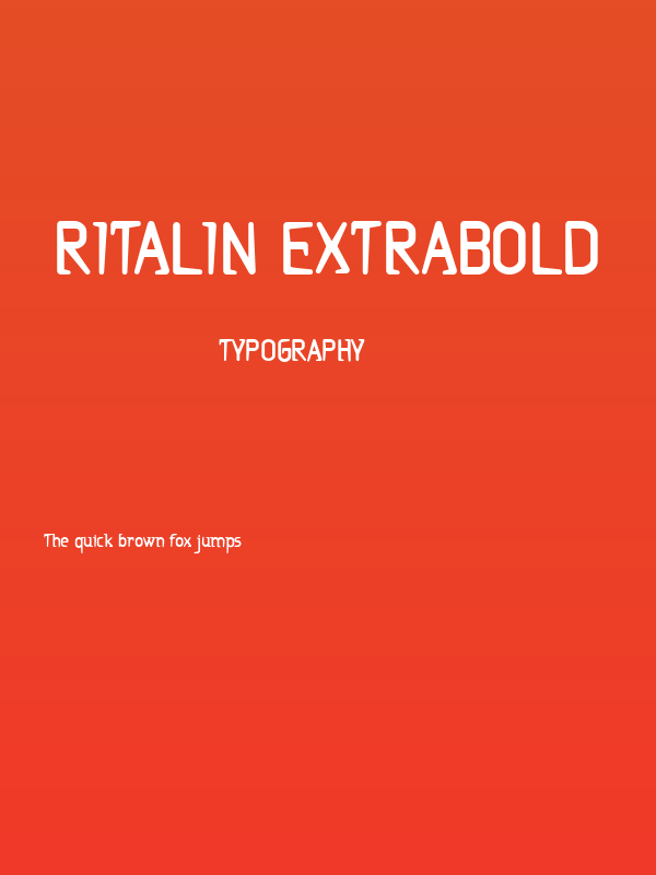 Ritalin ExtraBold Poster