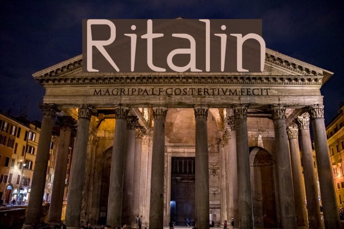 Ritalin Font examples