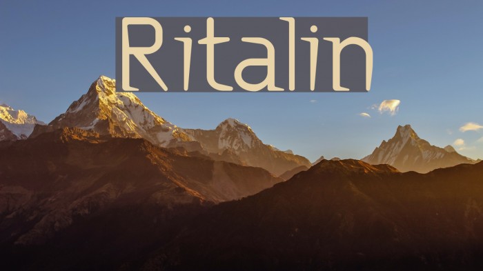 Ritalin Font examples