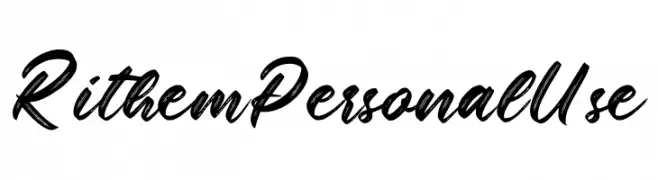 Rithem Personal Use  नि: शुल्क फ़ॉन्ट्स डाउनलोड