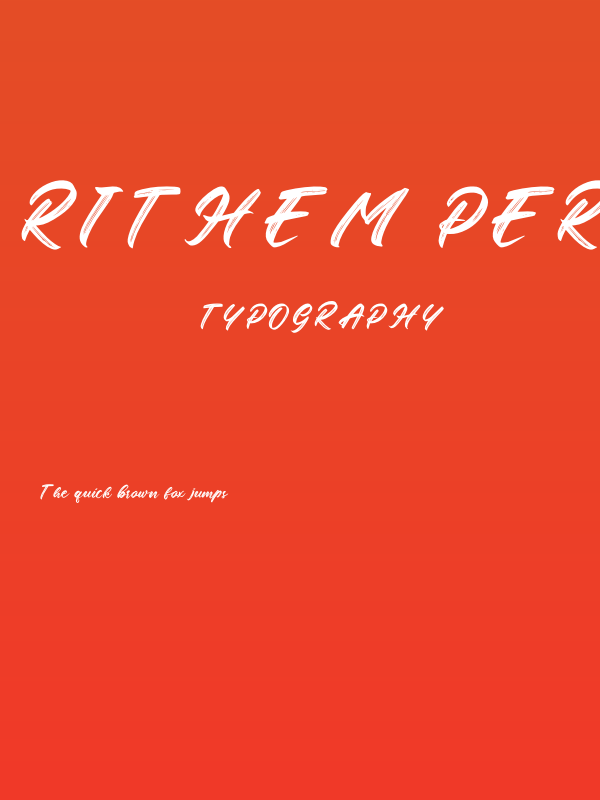 Rithem Personal Use Poster