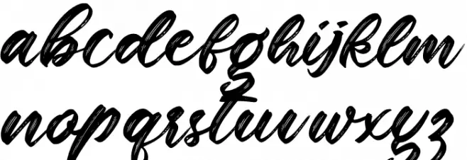 Rithem Personal Use Schriftart Kleinbuchstaben