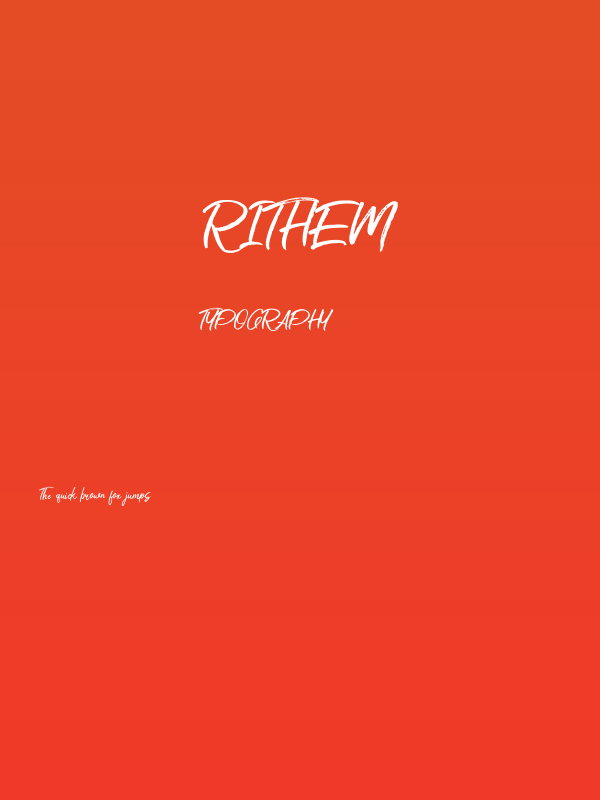Rithem Poster