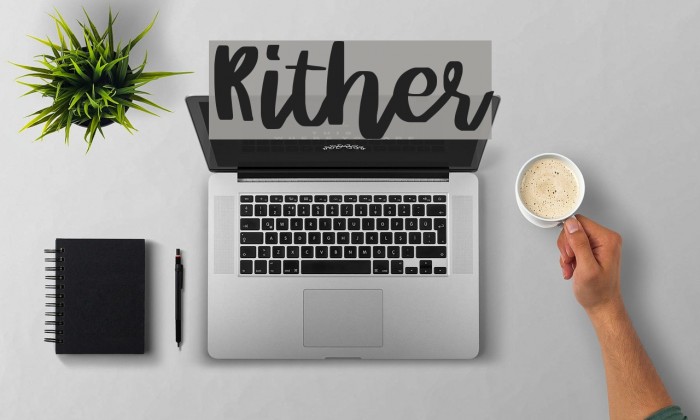 Rither Font examples