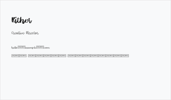 Rither Business Card