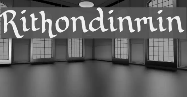 Rithondinmin Font examples