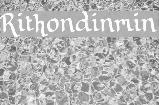 Rithondinmin Font examples