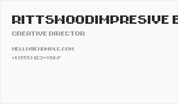 RittswoodImpresive Bold Business Card
