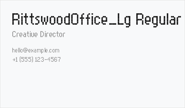 RittswoodOffice_Lg Regular Business Card