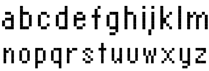 RittswoodPlaza Regular Font LOWERCASE