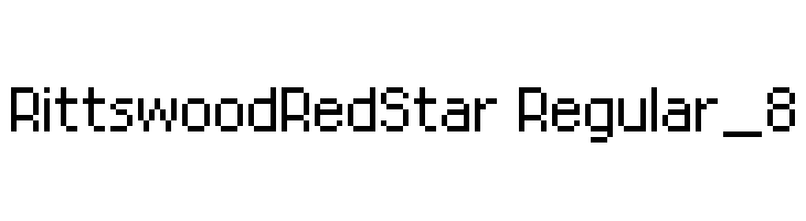 RittswoodRedStar Regular_8  Frei Schriftart Herunterladen