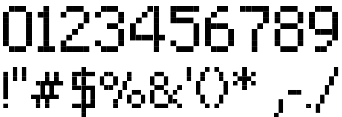 RittswoodRedStar Regular_8 Font OTHER CHARS