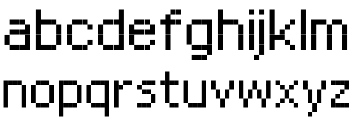 RittswoodRedStar Regular_8 Font LOWERCASE