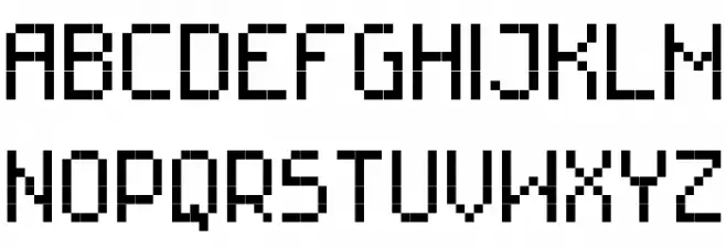 RittswoodTechnical Regular フォント 大文字