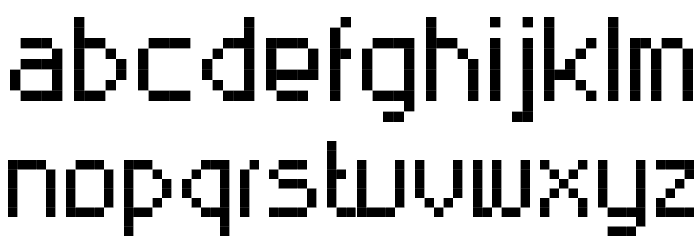 RittswoodTechnical Regular Font LOWERCASE