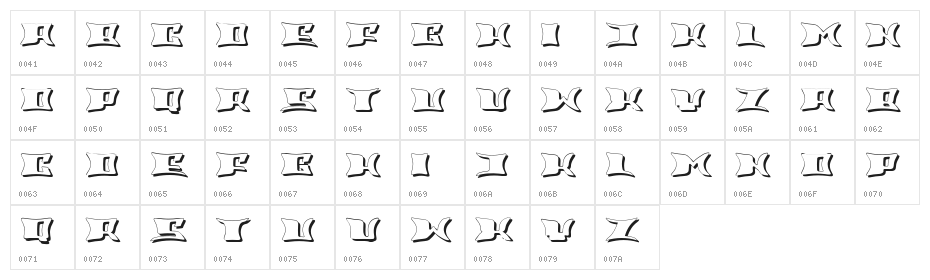 Ritual Hollow Regular Character Map