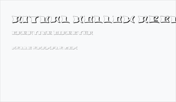 Ritual Hollow Regular Business Card