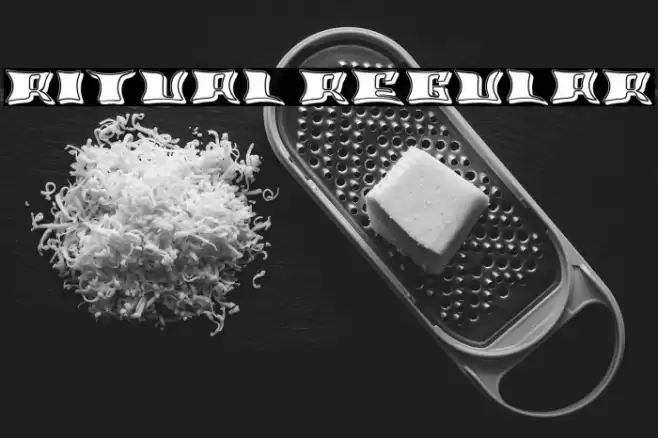 Ritual Regular Fonte examples