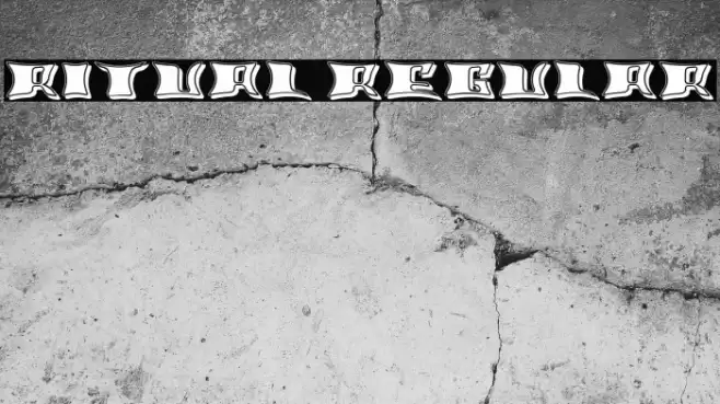 Ritual Regular Fonte examples