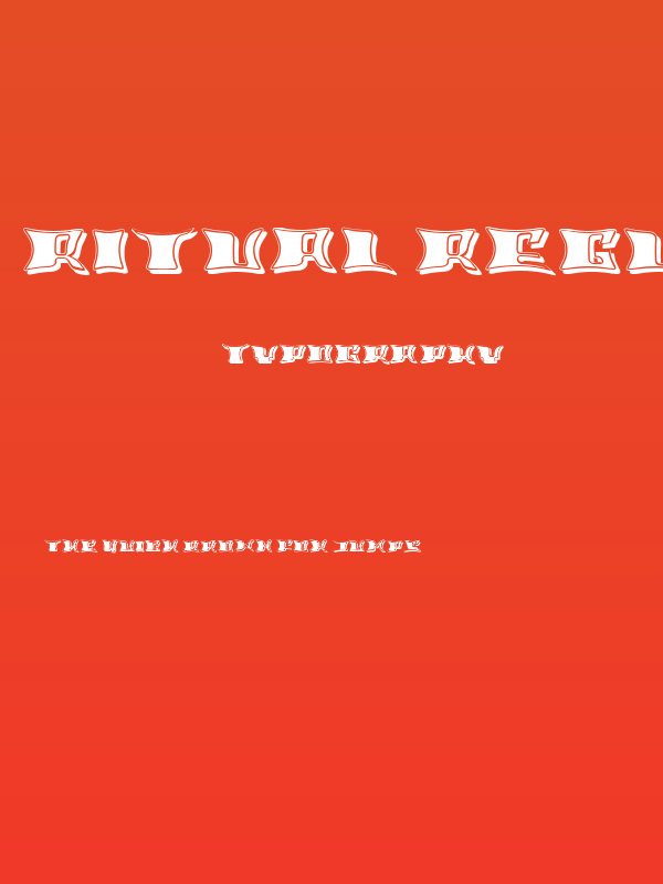 Ritual Regular Poster