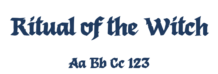 Ritual of the Witch Font Preview