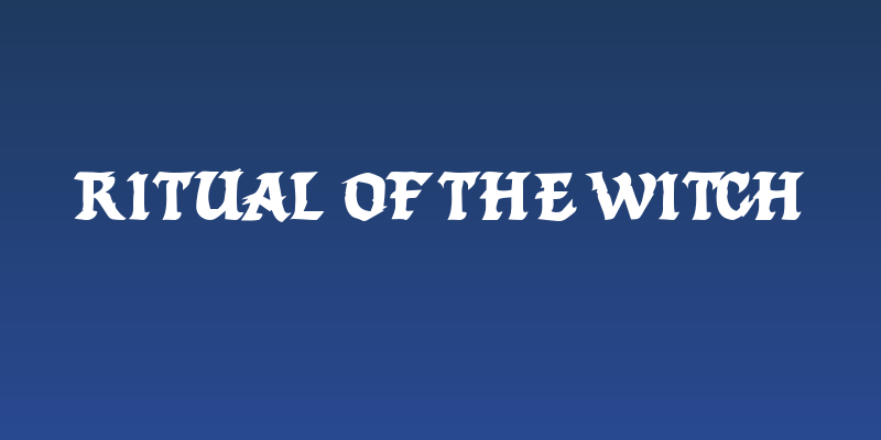 Ritual of the Witch Social Header