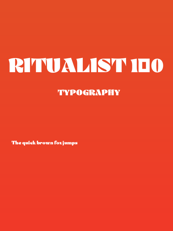 Ritualist 1.0 Poster