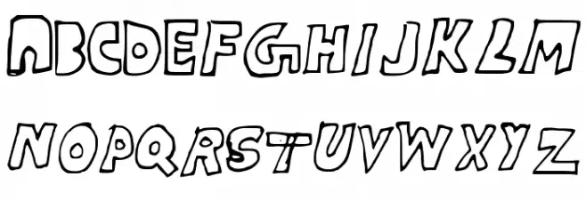 RitviksFont Schriftart Groß