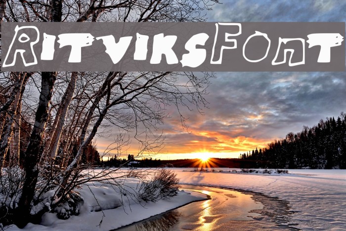RitviksFont Font examples