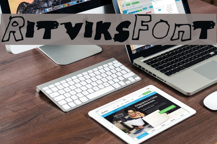RitviksFont Font examples