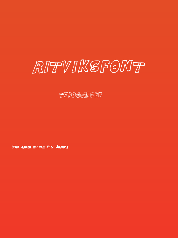 RitviksFont Poster