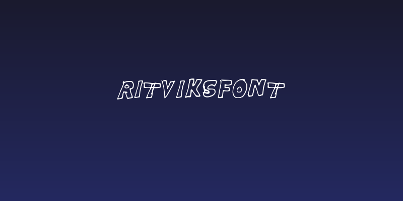 RitviksFont Social Header