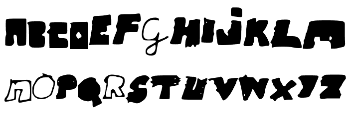 RitviksFont Font LOWERCASE
