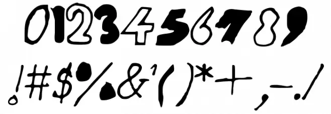 RitviksHandwriting Font OTHER CHARS