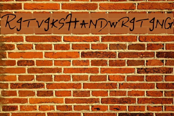 RitviksHandwriting Font examples