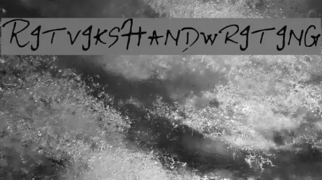 RitviksHandwriting Font examples