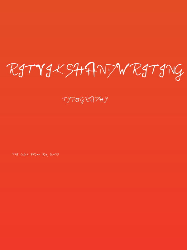RitviksHandwriting Poster