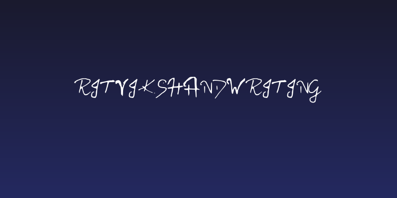 RitviksHandwriting Social Header