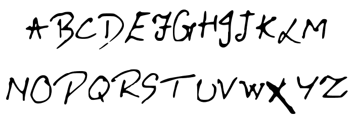 RitviksHandwriting Font LOWERCASE